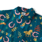 Derby Day Jockey Riding Jumping Horse Hawaiian Shirt Derby Hat Shirt - The Palmix